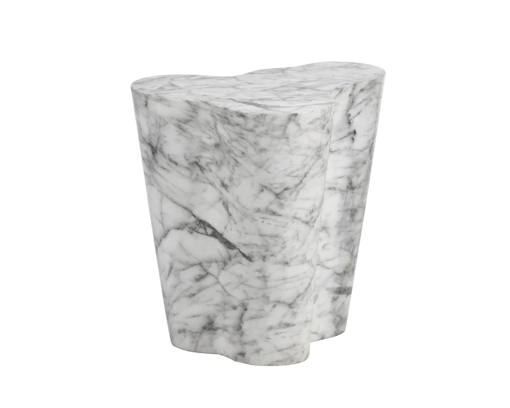 AVA END TABLE - LARGE - MARBLE LOOK