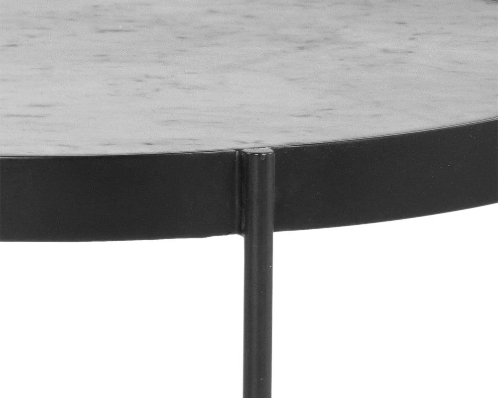 WILLEM END TABLE - WHITE MARBLE