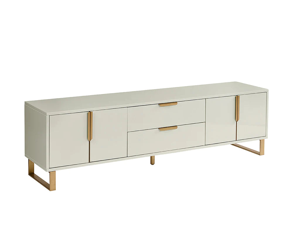 BARNETTE MEDIA CONSOLE AND CABINET
