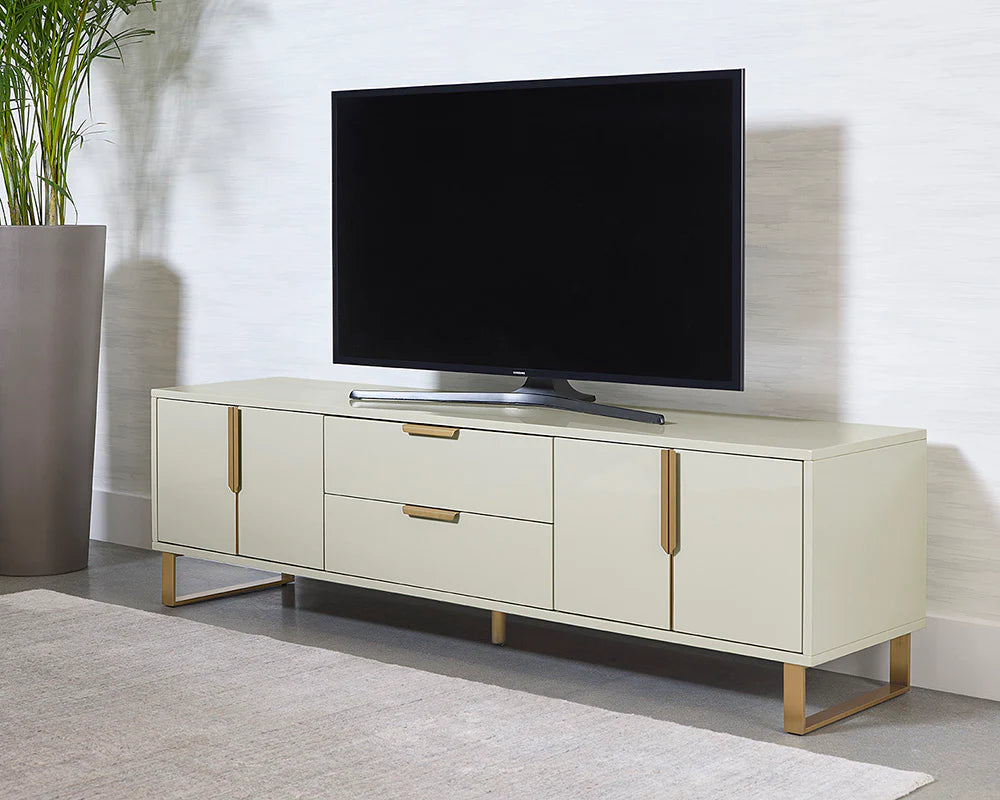 BARNETTE MEDIA CONSOLE AND CABINET